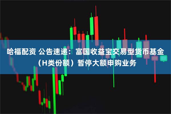 哈福配资 公告速递：富国收益宝交易型货币基金（H类份额）暂停大额申购业务