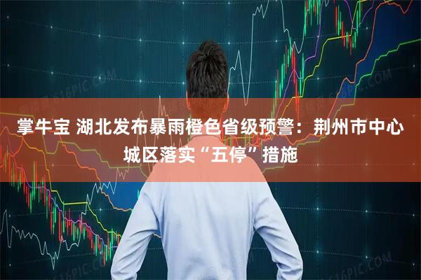 掌牛宝 湖北发布暴雨橙色省级预警：荆州市中心城区落实“五停”措施